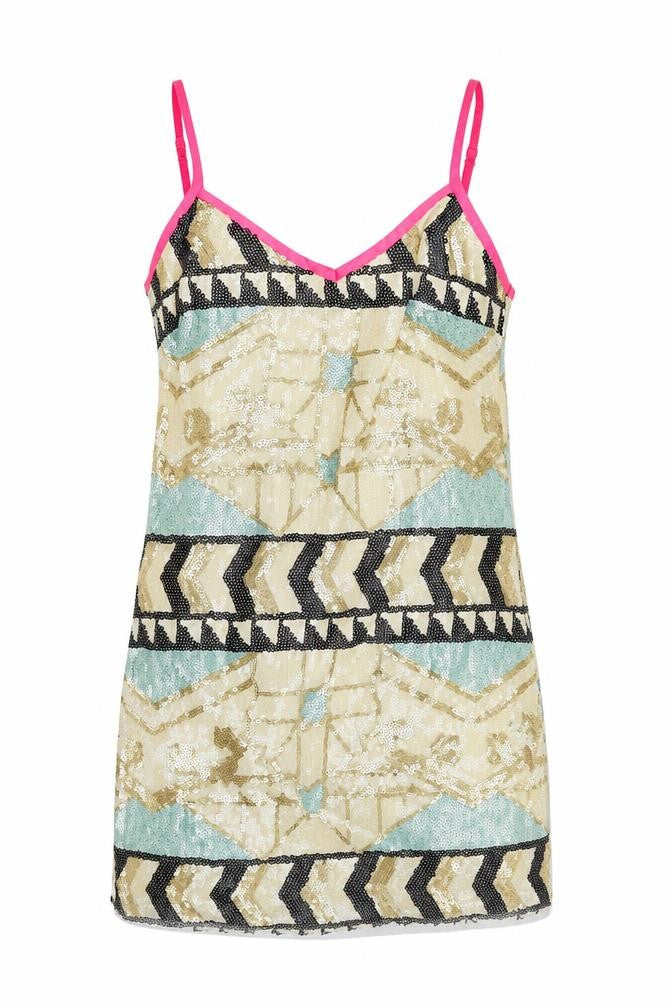 Womens UK Size 6 Miss Selfridge Multicoloured Camisole Tank