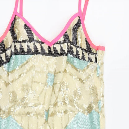 Womens UK Size 6 Miss Selfridge Multicoloured Camisole Tank