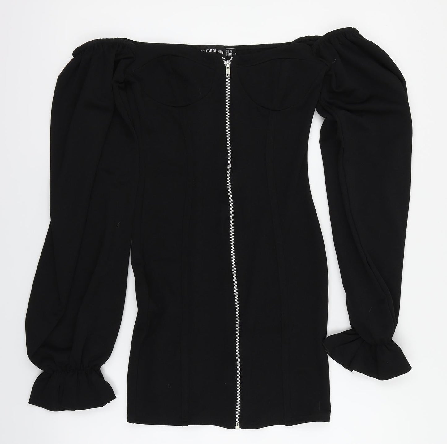 PRETTYLITTLETHING Womens Black   Mini  Size 6