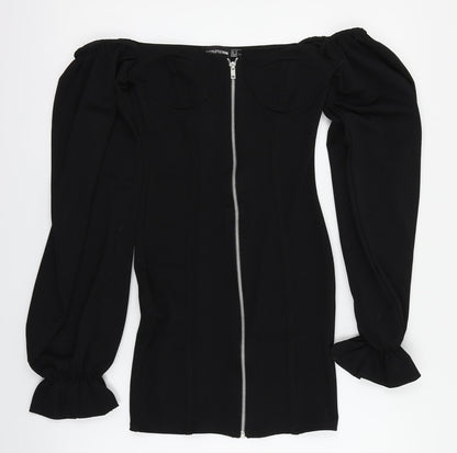 PRETTYLITTLETHING Womens Black   Mini  Size 6