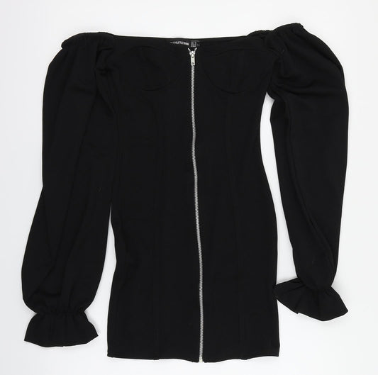 PRETTYLITTLETHING Womens Black   Mini  Size 6