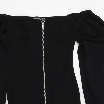 PRETTYLITTLETHING Womens Black   Mini  Size 6