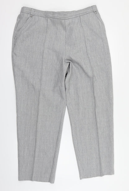 M&S Womens Grey   Dress Pants Trousers Size 16