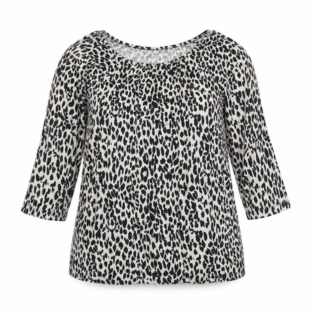 Womens UK Size 12 Moda Multicoloured Basic Blouse