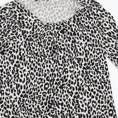 Womens UK Size 12 Moda Multicoloured Basic Blouse