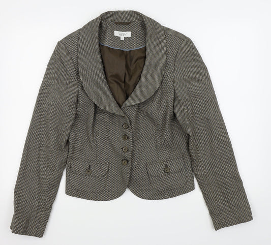 NEXT Womens Brown   Jacket Blazer Size 14