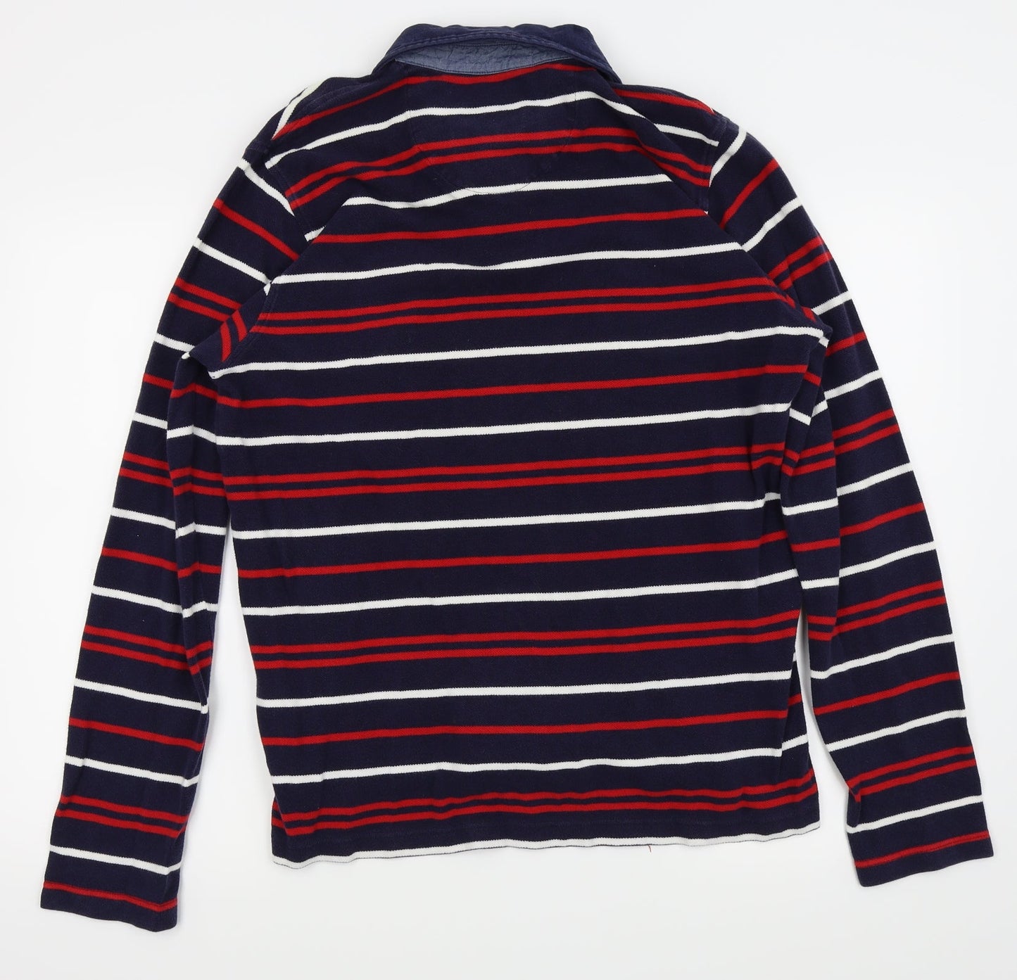 Easy Mens Blue Spotted   Polo Size L