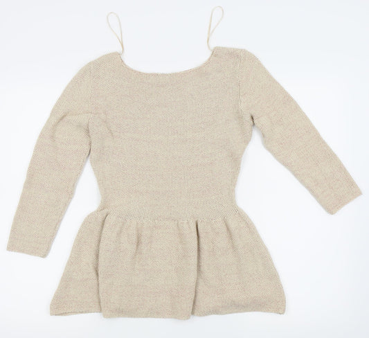 Asda George Womens Beige   Basic T-Shirt Size 10