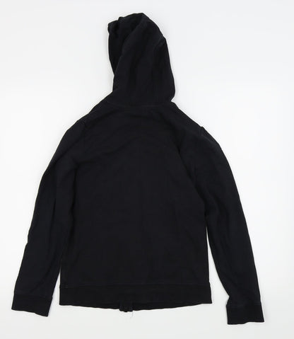 Asda George Girls Black   Full Zip Jumper Size 12-13 Years