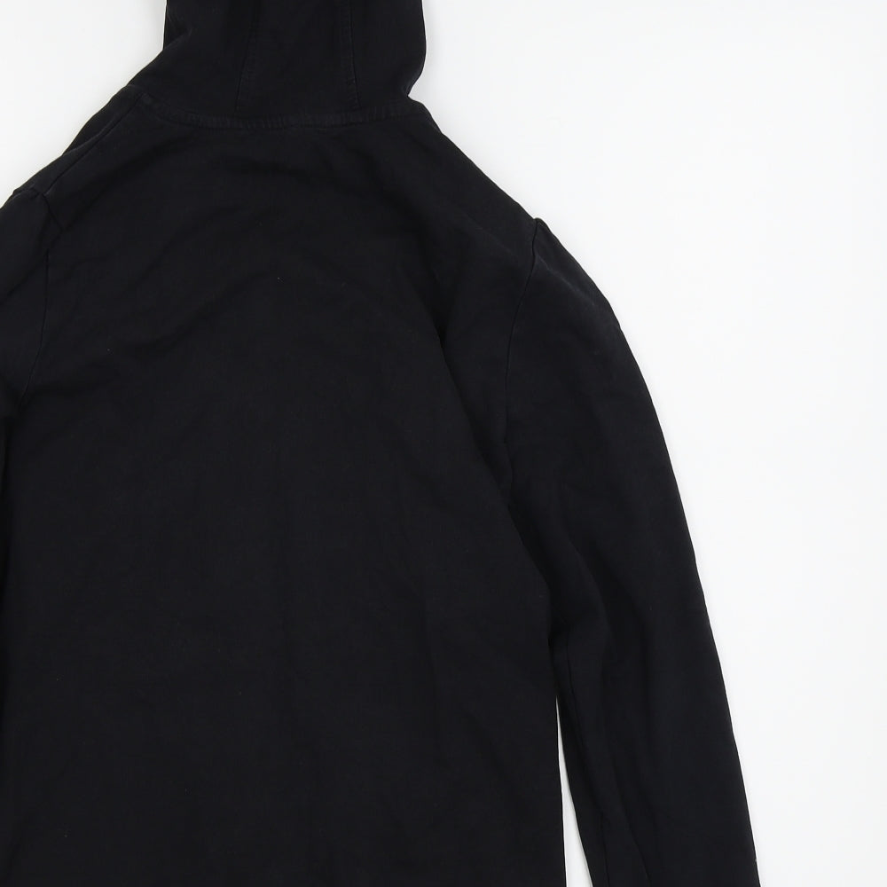 Asda George Girls Black   Full Zip Jumper Size 12-13 Years