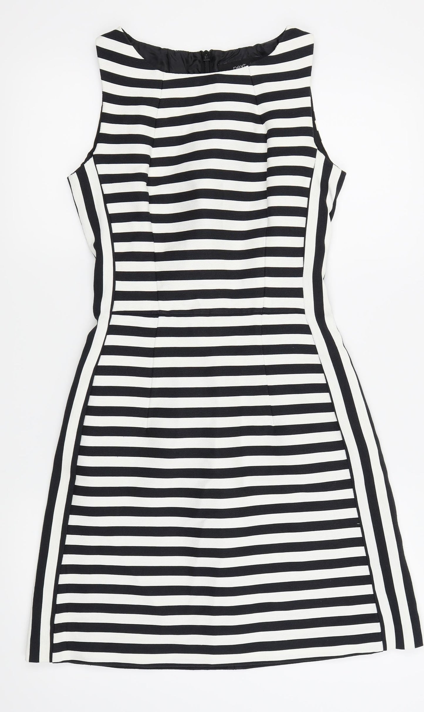 NEXT Womens White Striped  Fit & Flare  Size 6