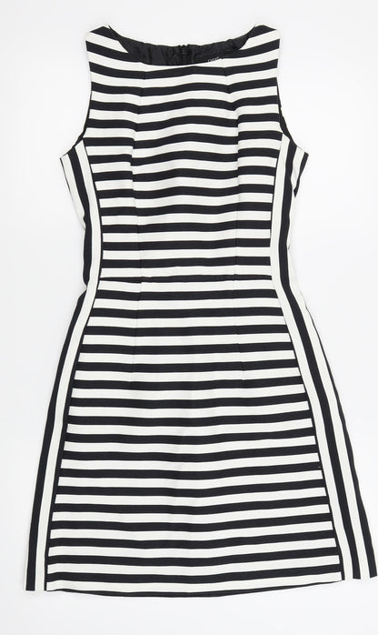 NEXT Womens White Striped  Fit & Flare  Size 6