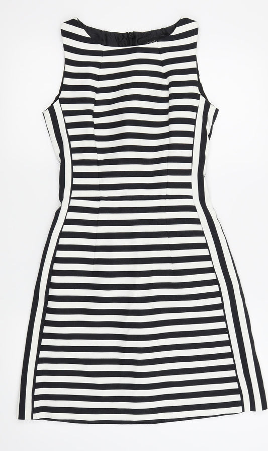 NEXT Womens White Striped  Fit & Flare  Size 6