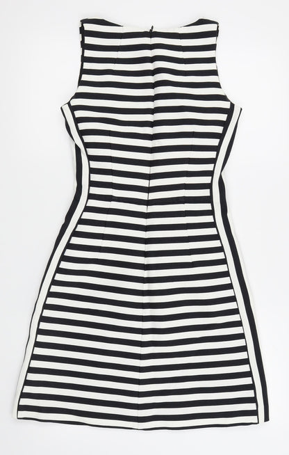 NEXT Womens White Striped  Fit & Flare  Size 6