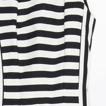 NEXT Womens White Striped  Fit & Flare  Size 6