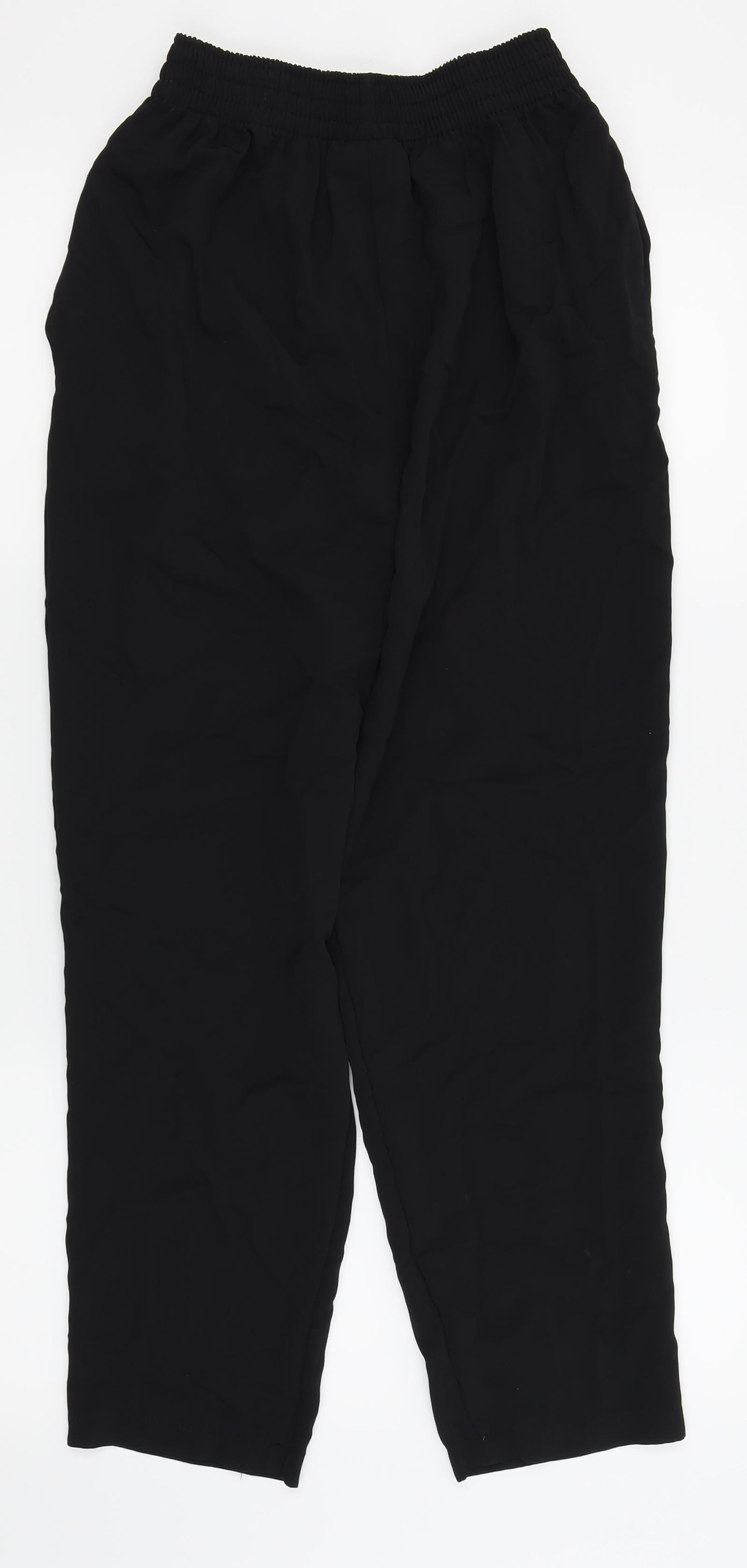 Womens UK Size 10 NEXT Regular Fit Jogger Black Trousers