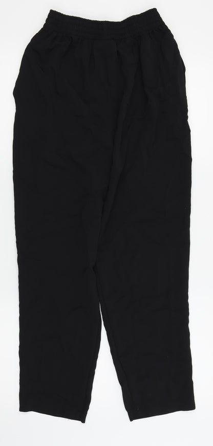 Womens UK Size 10 NEXT Regular Fit Jogger Black Trousers