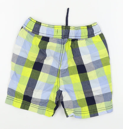 pre worn Boys Multicoloured Check  Chino Shorts Size 6 Years
