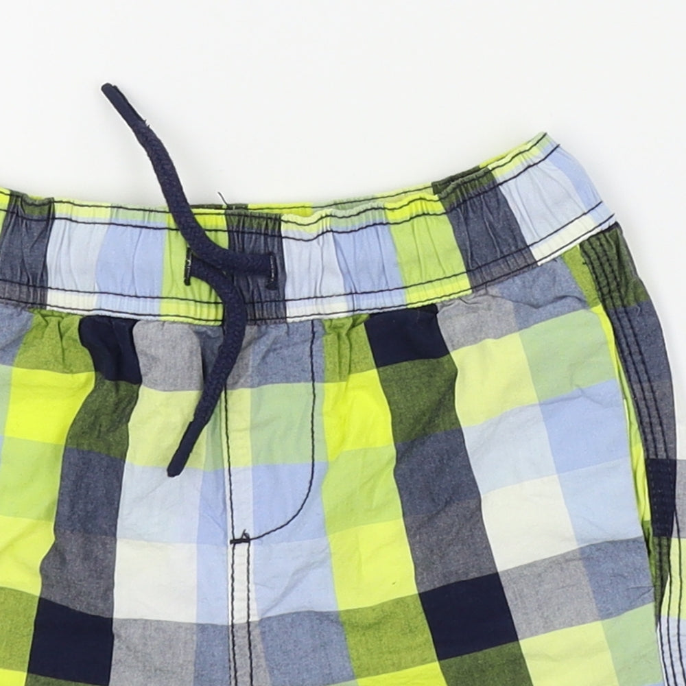 pre worn Boys Multicoloured Check  Chino Shorts Size 6 Years