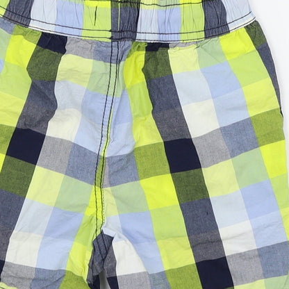 pre worn Boys Multicoloured Check  Chino Shorts Size 6 Years