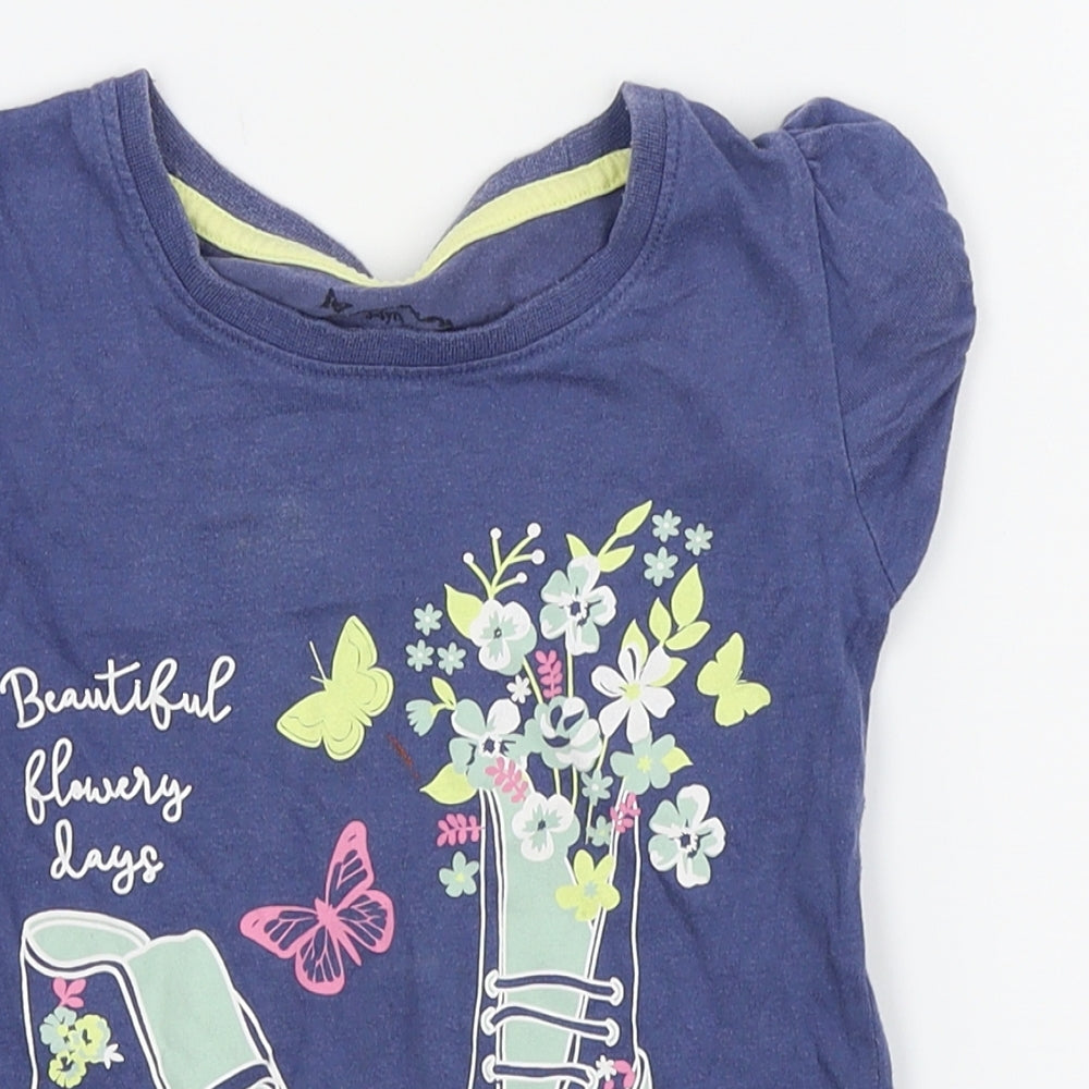 max Girls Blue   Basic Polo Size 3-4 Years