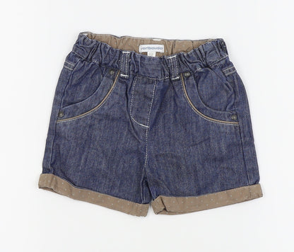 Vertbaudet Girls Blue   Capri Trousers Size 18 Months  - shorts