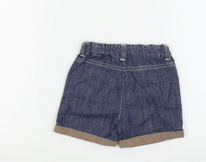 Vertbaudet Girls Blue   Capri Trousers Size 18 Months  - shorts
