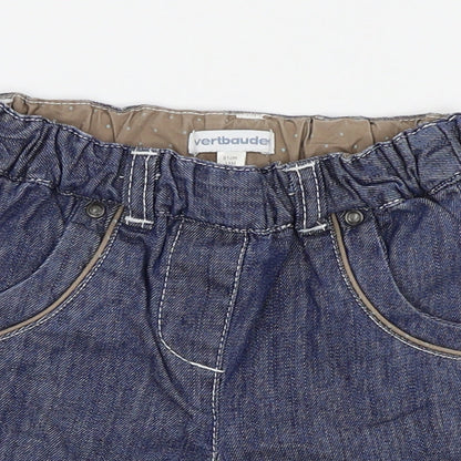 Vertbaudet Girls Blue   Capri Trousers Size 18 Months  - shorts