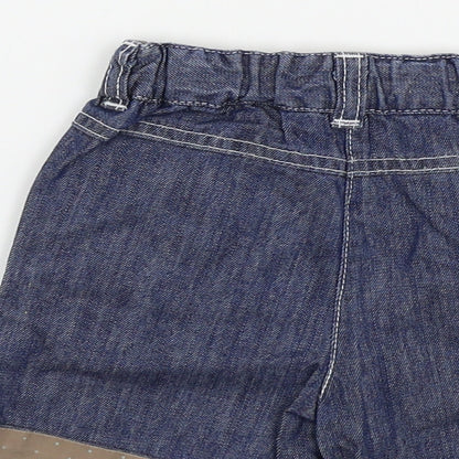 Vertbaudet Girls Blue   Capri Trousers Size 18 Months  - shorts