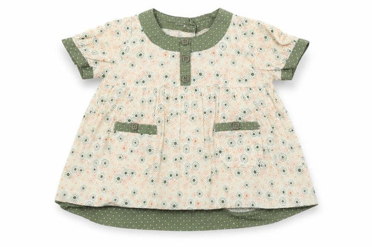 pre worn Girls White   Fit & Flare  Size 9-12 Months