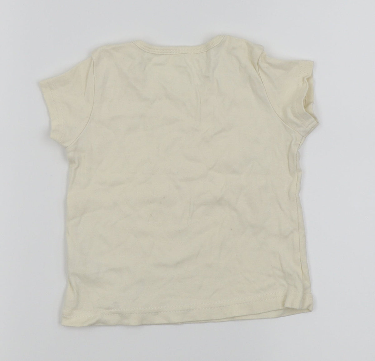 Marks & Spencer Girls White   Basic T-Shirt Size 6 Years