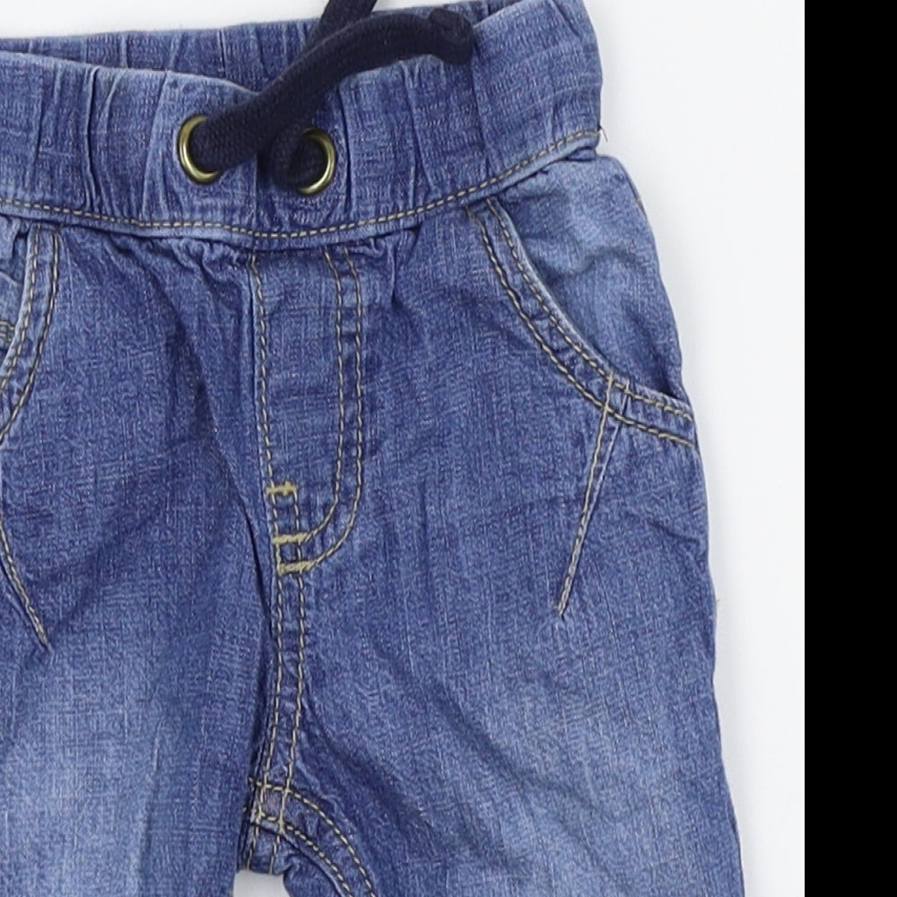 F&F Boys Blue   Cargo Jeans Size 3-6 Months