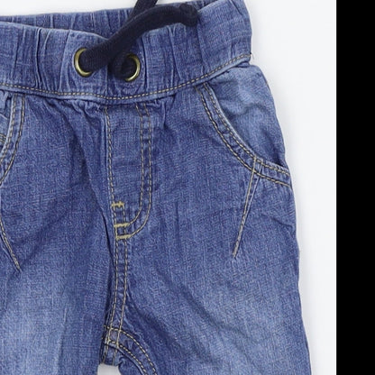 F&F Boys Blue   Cargo Jeans Size 3-6 Months