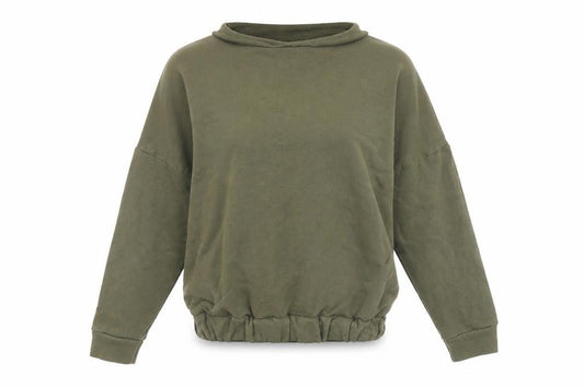 Boohoo Womens Green  Knit Pullover Jumper Size S