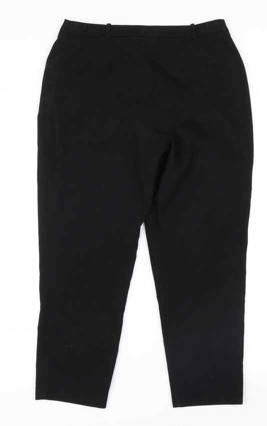 New Look Womens Black   Trousers  Size 12 L25 in