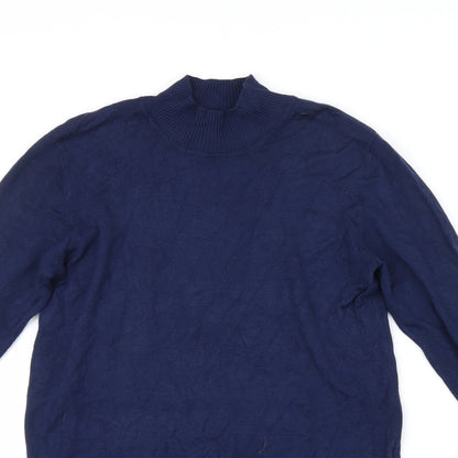 Womens UK Size 6 Atmosphere Blue Basic T-Shirt