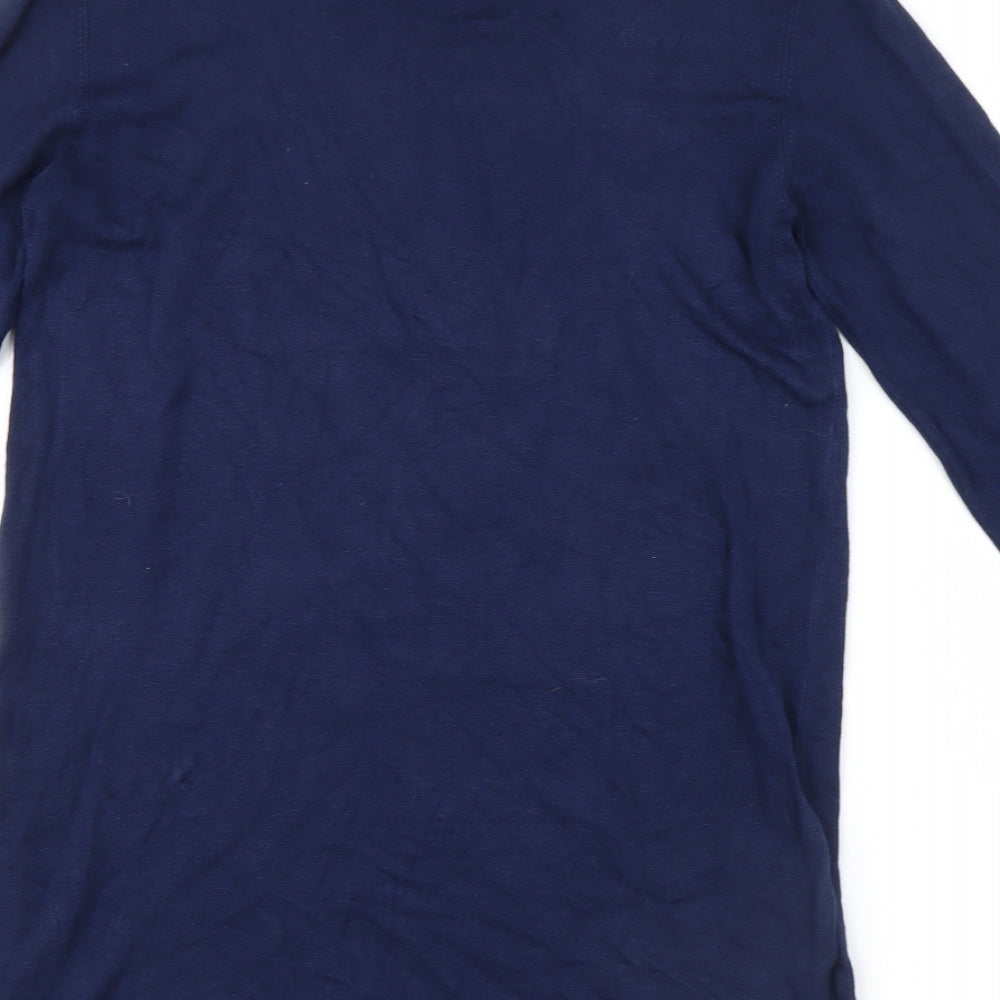 Womens UK Size 6 Atmosphere Blue Basic T-Shirt