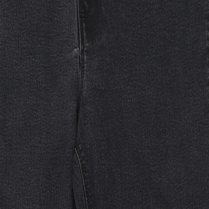 Pep&Co Womens Black  Denim Straight Jeans Size 14 L27 in