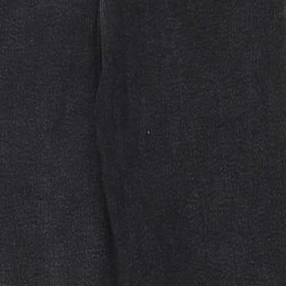 Pep&Co Womens Black  Denim Straight Jeans Size 14 L27 in