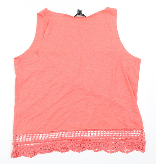 Womens UK Size 16 Atmosphere Pink Basic Tank