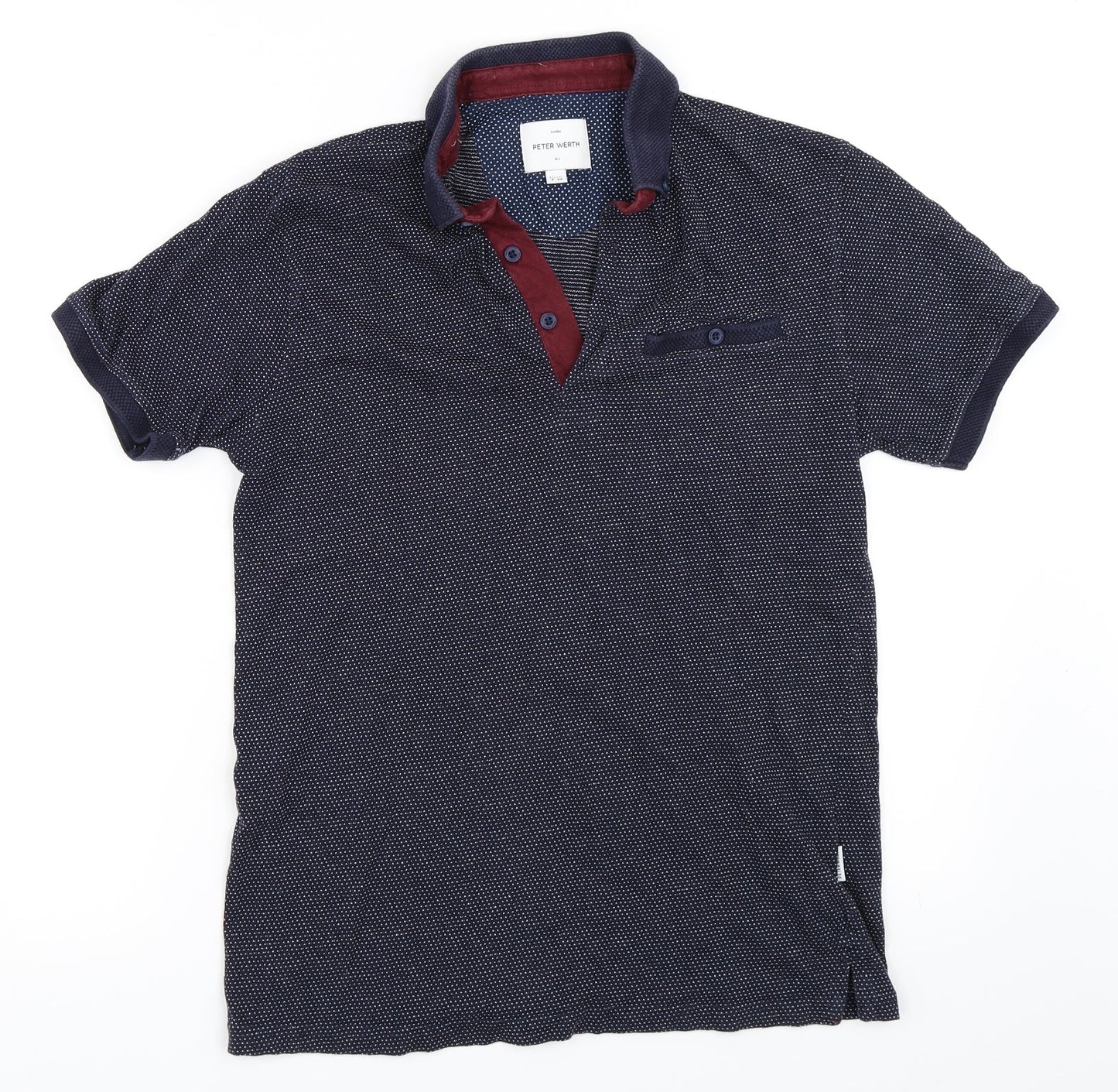 Peter Werth Mens Blue    Polo Size S