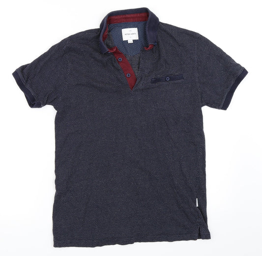 Peter Werth Mens Blue    Polo Size S