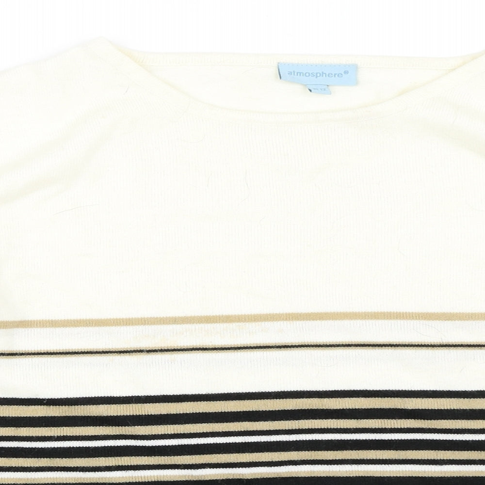 Atmosphere Womens Beige   Pullover Jumper Size 12