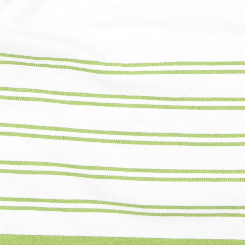 Sweewe Womens Green Striped  Pullover Jumper Size M