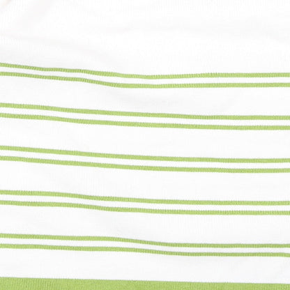 Sweewe Womens Green Striped  Pullover Jumper Size M