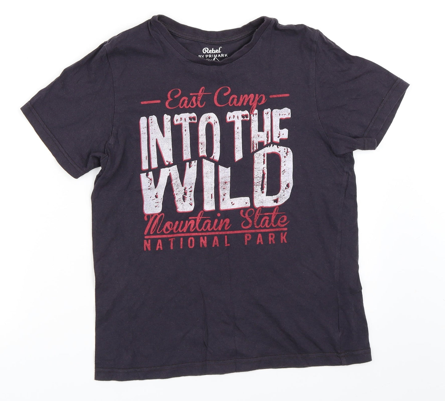 Rebel Boys Blue   Basic T-Shirt Size 12-13 Years