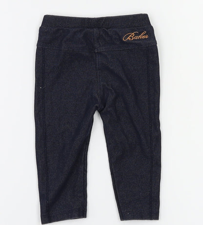 Debenhams Girls Blue   Cargo Jeans Size 6-9 Months