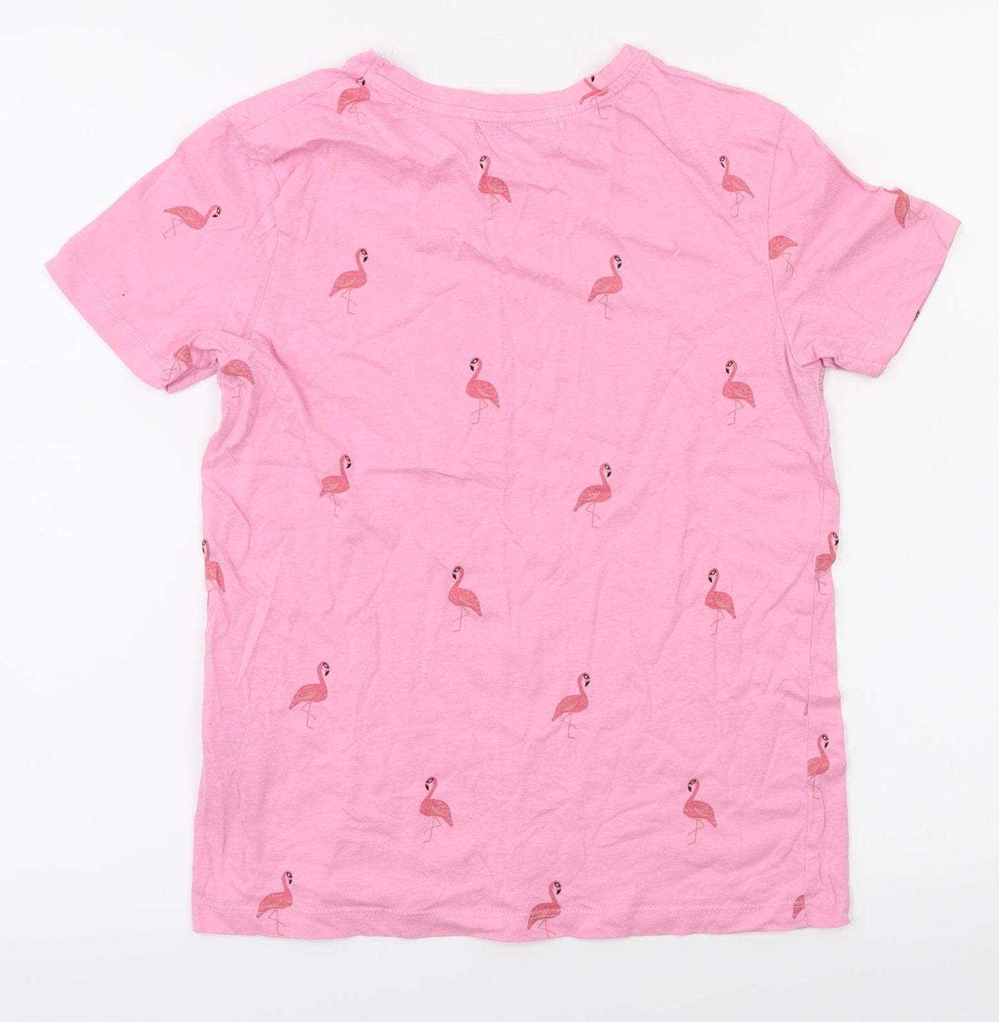 pull bear  Girls Pink Animal Print  Pullover T-Shirt Size XS