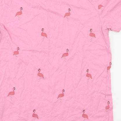 pull bear  Girls Pink Animal Print  Pullover T-Shirt Size XS