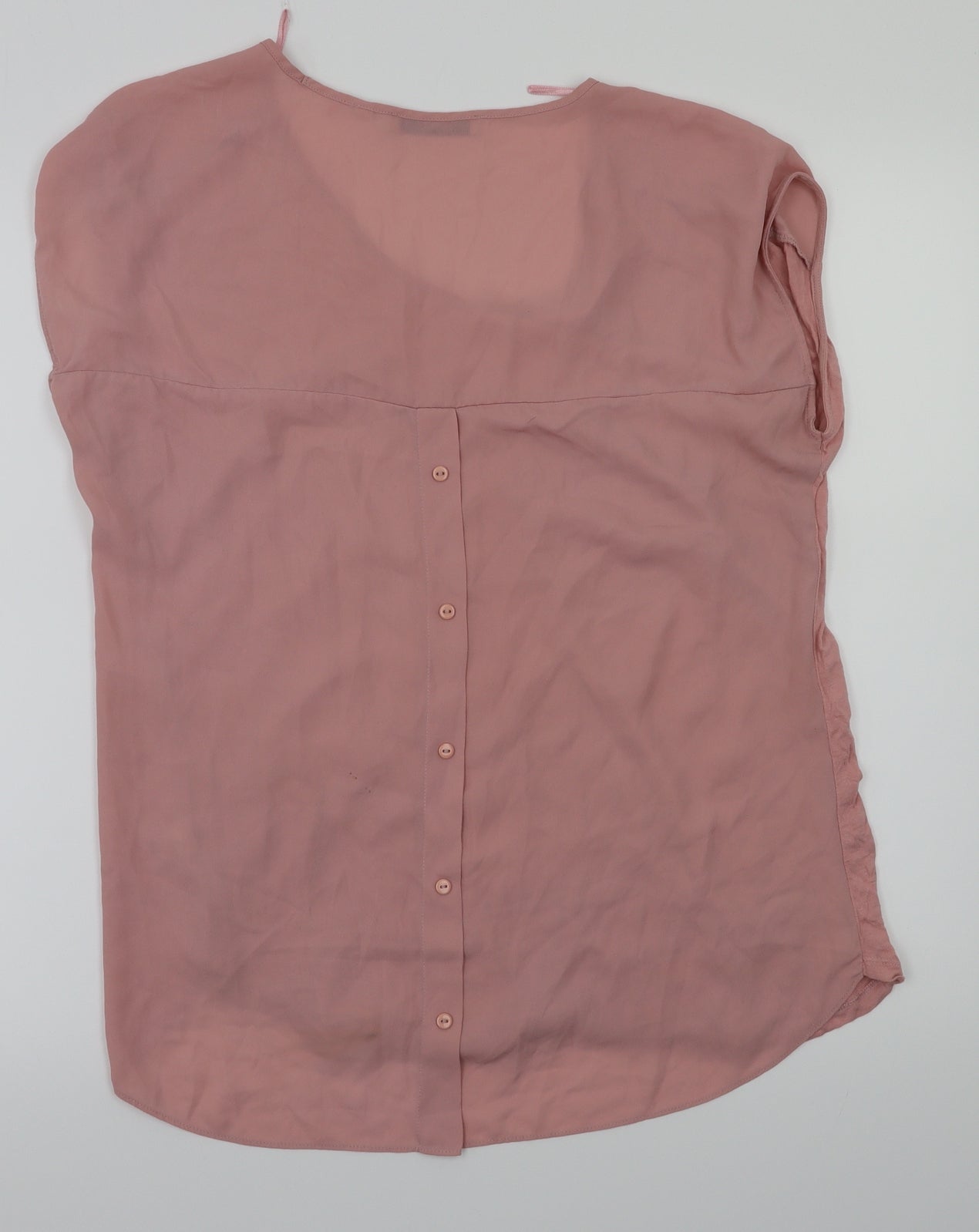 Womens UK Size 14 NEXT Pink Basic Blouse